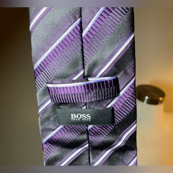 Hugo Boss - 100% Silk Purple Tie - OS - Picture 2 of 3